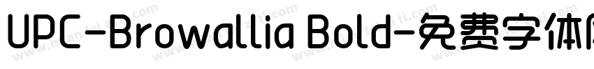 UPC-Browallia Bold字体转换